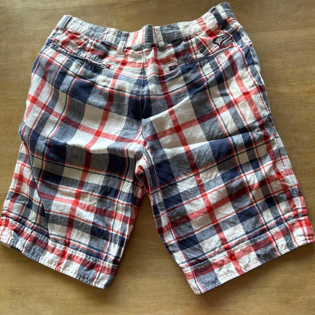 ビームスゴルフ★リネン100%★ハーフパンツ★ショートパンツ★麻★美品★44★夏