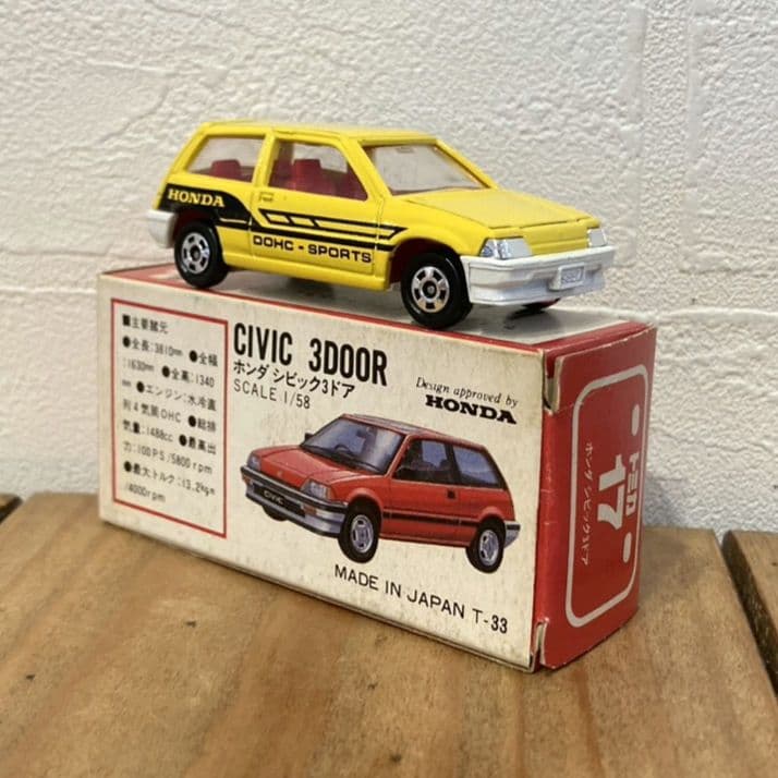 絶版 トミカ ホンダ シビック3ドア 日本製
